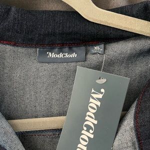 ModCloth denim bell bottom utility suit.
